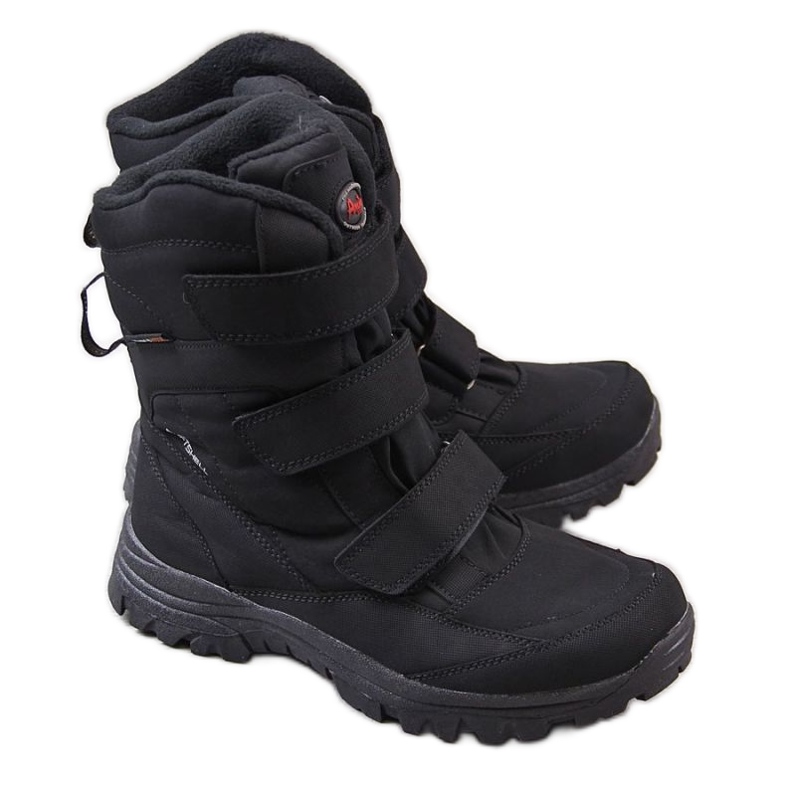 American Club Jr AM517 Trekking-Schneestiefel schwarz