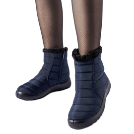 Marineblaue isolierte Schneestiefel von Valparaiso