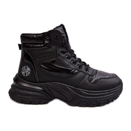 Damen-Stiefeletten mit dicker Sohle Lee Cooper LCJ-23-44-1973L Schwarz