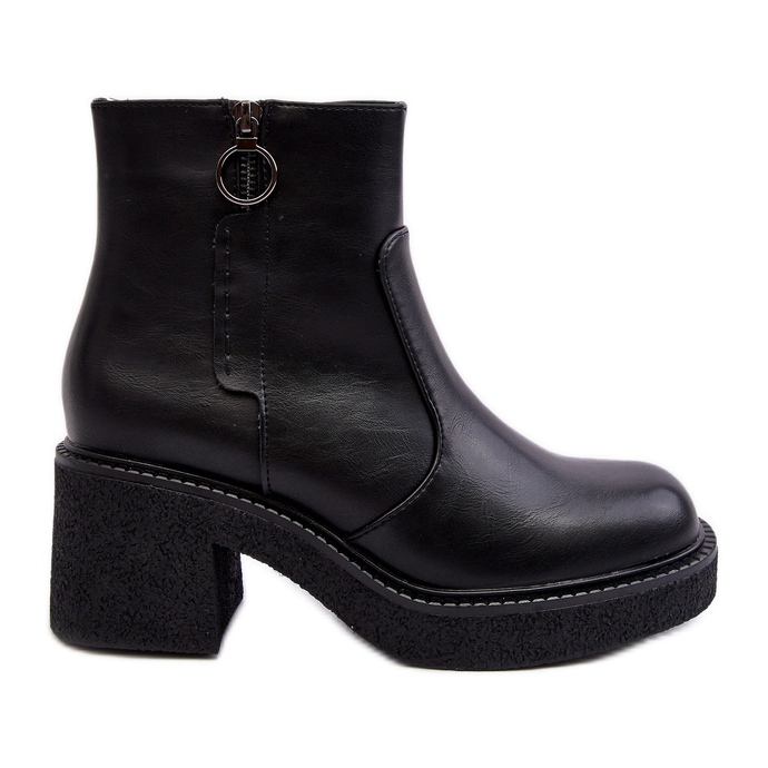 Sergio Leone Schwarze Romella-Reißverschlussstiefel für Damen
