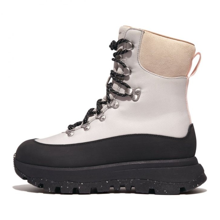 FitFlop Neo-D-Hyker E01 Wanderstiefel aus wasserdichtem Stoff/Wildleder W GP6-231 beige