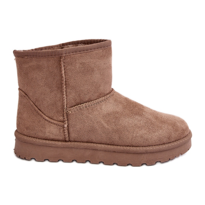 Isolierte Wildleder-Schneestiefel für Damen Beige Nanga