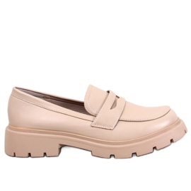 Andral Beige Plateau-Loafer