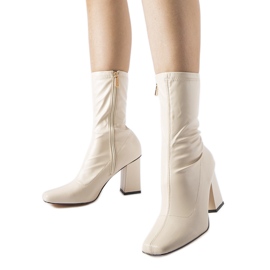 Beige Stiefeletten von Upland