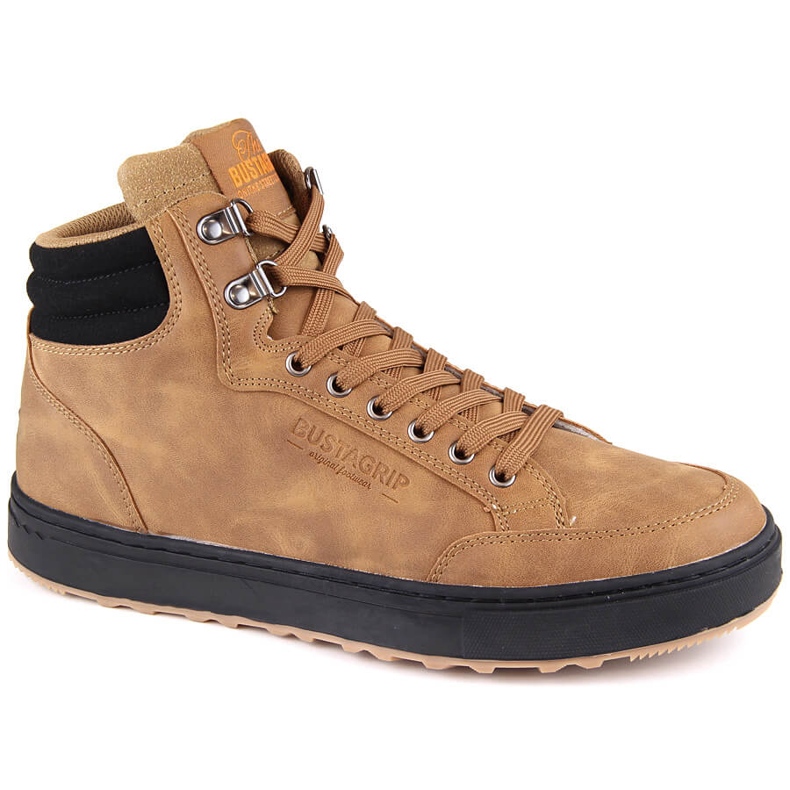 Bustagrip High-Top-Sportschuhe für Herren aus Leder gelb