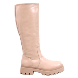 Dillard Beige Stiefel mit dicker Sohle