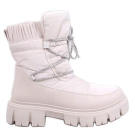 Mitrani Beige Damen-Schneestiefel