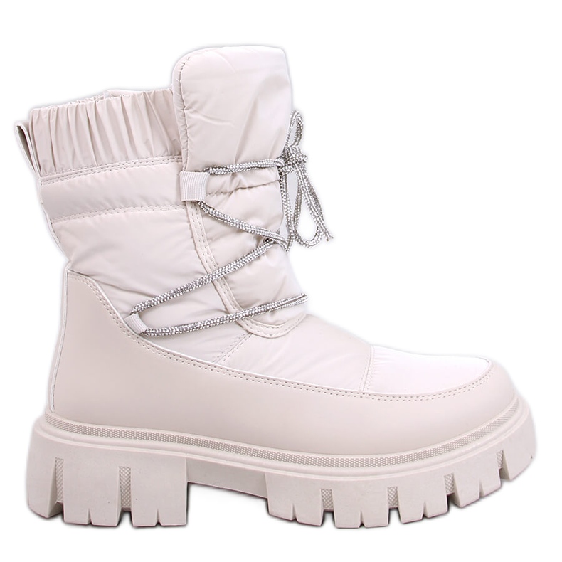Mitrani Beige Damen-Schneestiefel