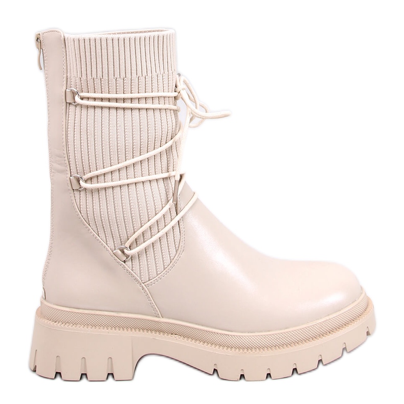 Willet Beige Sockenstiefeletten