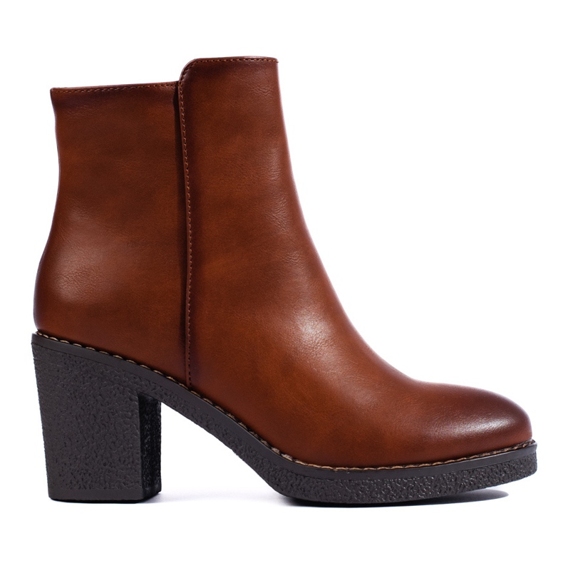 SHELOVET Klassische braune Stiefeletten