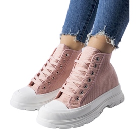 Rosa Villaggio-High-Top-Sneaker
