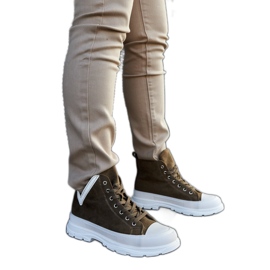 Grüne High-Plateau-Sneaker von Jose