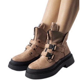 Braune Glen-Plateau-Stiefeletten