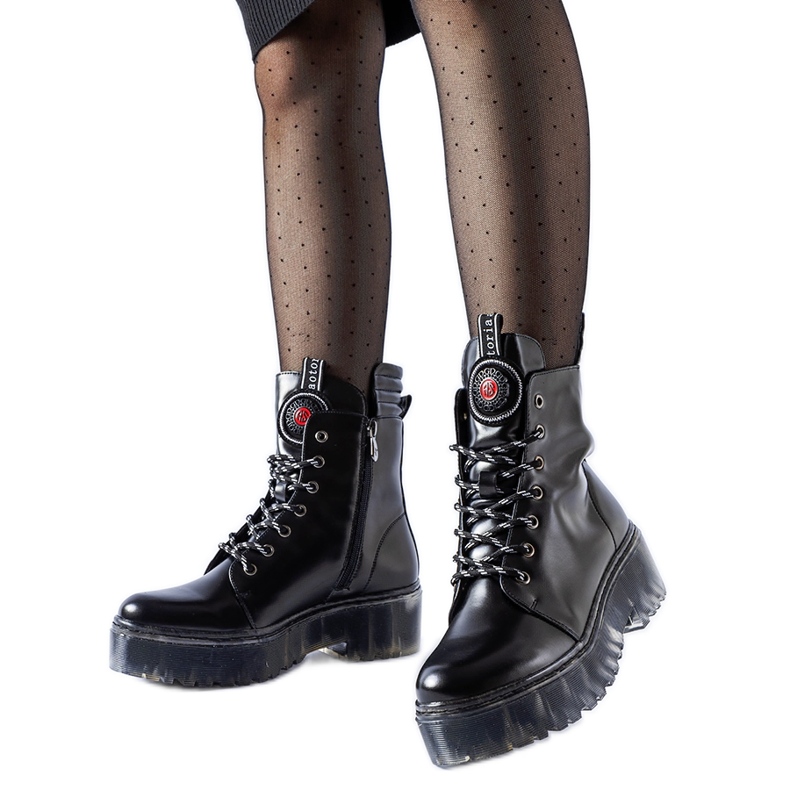 Schwarze isolierte klassische Aldino-Stiefeletten