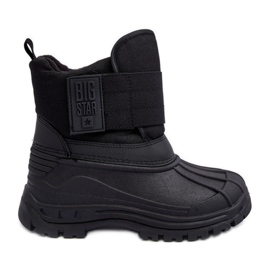 Isolierte Schneestiefel mit Klettverschluss für Kinder, Schwarz, Big Star MM374122