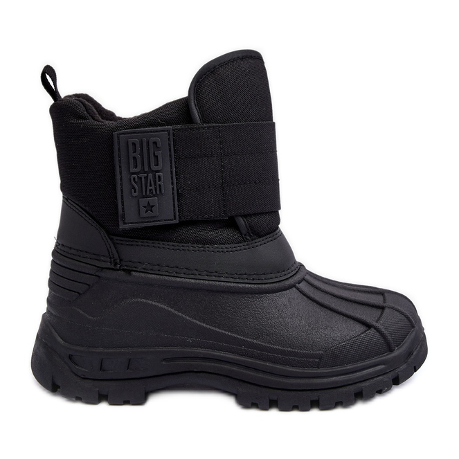 Isolierte Schneestiefel mit Klettverschluss für Kinder, Schwarz, Big Star MM374122