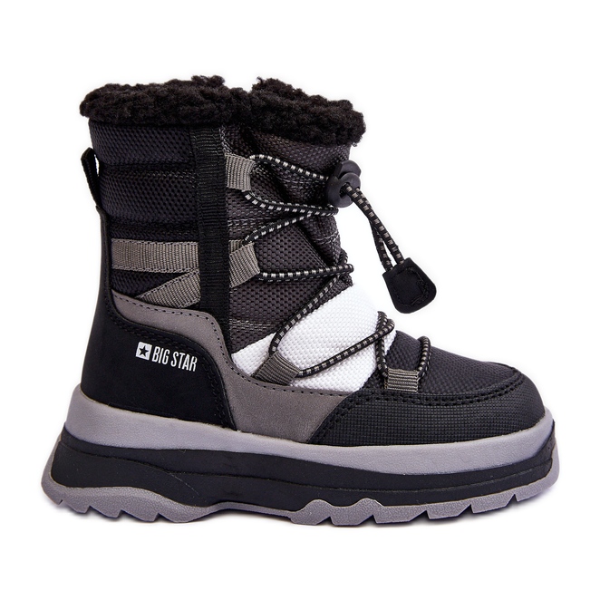 Isolierte Schneestiefel für Kinder mit Reißverschluss Schwarz Big Star MM374193