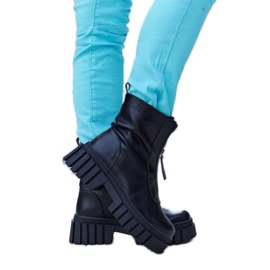 Schwarze isolierte Francavilla-Reißverschlussstiefel