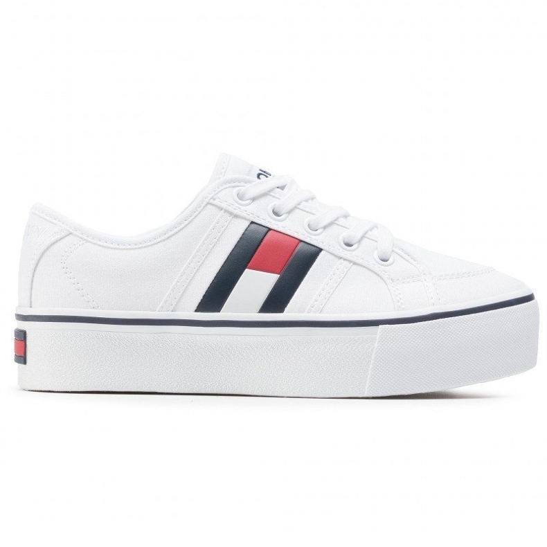 Tommy Hilfiger Tommy Jeans Flatform Flag Sneaker EN0EN00944-YBR weiß