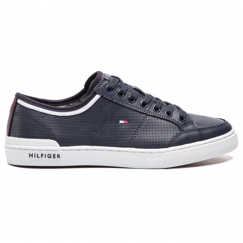 Tommy Hilfiger Core Corporate Leather Sneaker M Schuhe FM0FM00552-403 blau