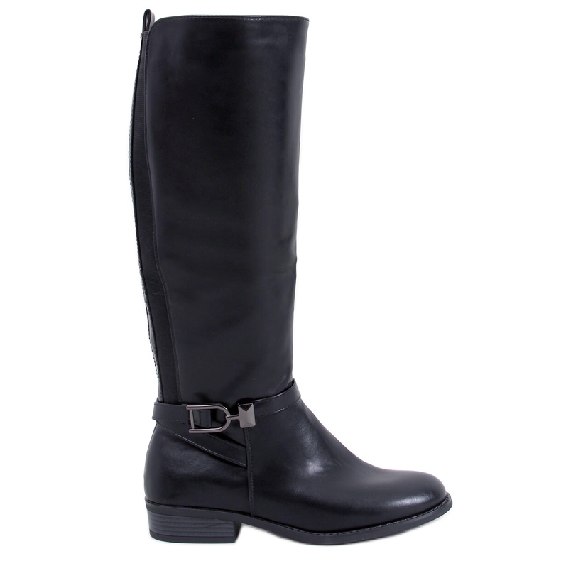 Jessie Black Damen-Vollnarbenstiefel schwarz