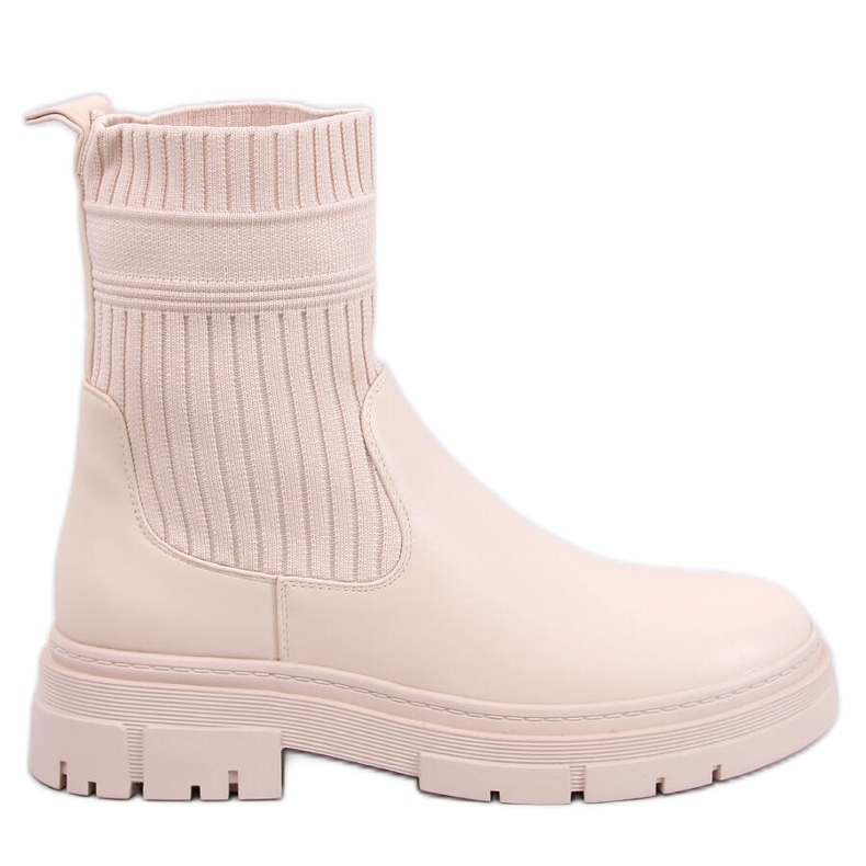 Stiefeletten mit flexiblem Obermaterial Demus Beige