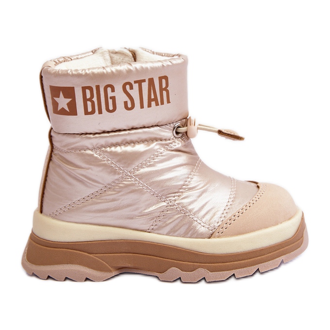 Isolierte Schneestiefel für Kinder mit Reißverschluss Big Star MM374197 beige