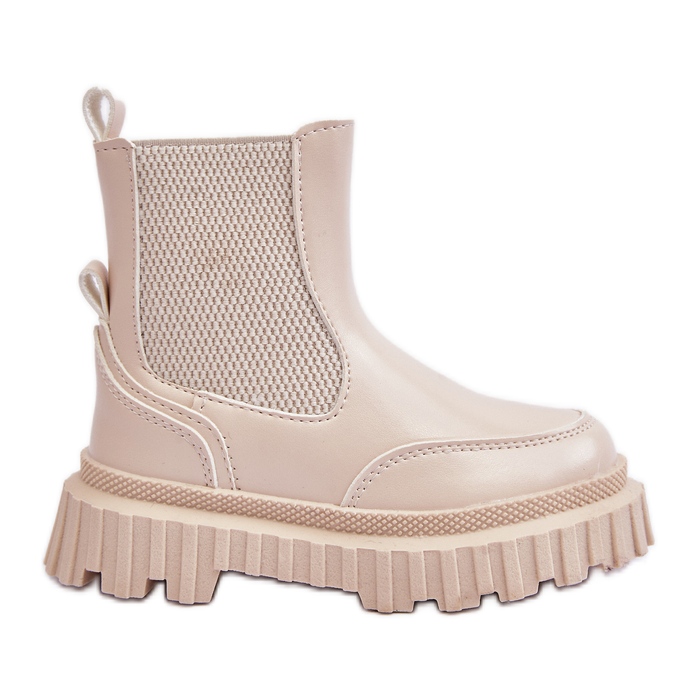Isolierte Reißverschlussstiefel für Kinder Beige Jolynn