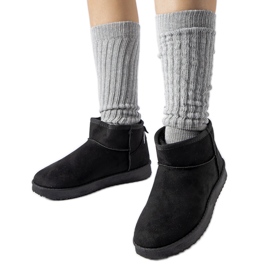 Guglielma schwarze isolierte kurze Schneestiefel