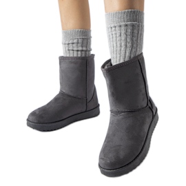 Graue isolierte klassische Libero-Schneestiefel