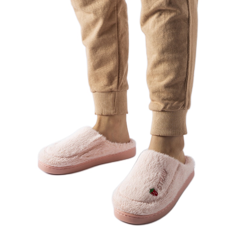 Hellrosa Collinsville-Hausschuhe