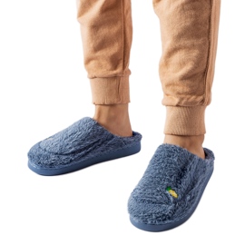 Marineblaue Collinsville-Hausschuhe