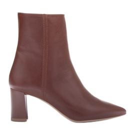 Marco Shoes Rosie Lederstiefeletten braun