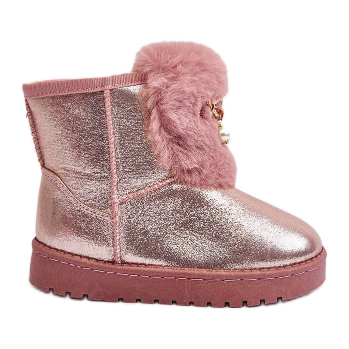 Rosa Hasiba Kinder-Schneestiefel mit Fellfutter