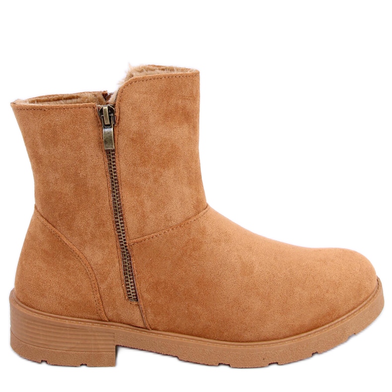 Kallen Camel flache Stiefel braun