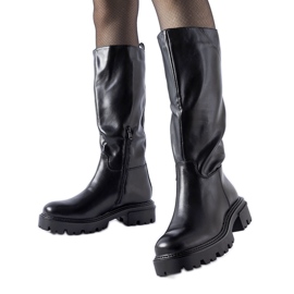 Schwarze, isolierte Keauhou-Stiefel