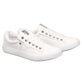 Niedrige Herren-Sneaker aus Öko-Leder Big Star GG174028 weiß