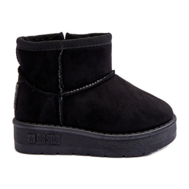 Isolierte Slip-On-Schneestiefel für Kinder, Schwarz, Big Star MM374100