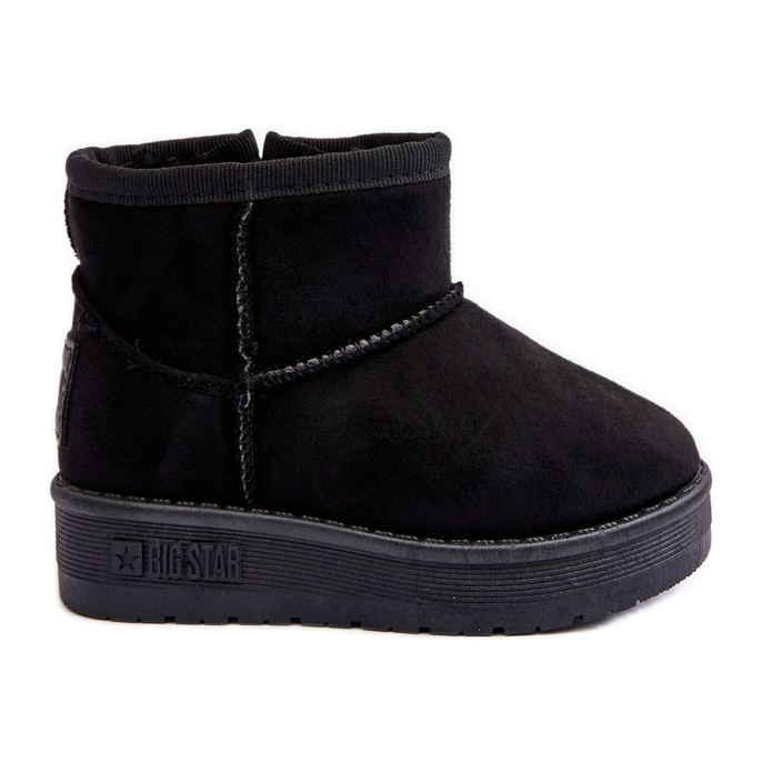 Isolierte Slip-On-Schneestiefel für Kinder, Schwarz, Big Star MM374100