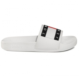 Tommy Hilfiger Tommy Jeans Flag Pool Slide W EN0EN00474-YBS Flip-Flops weiß