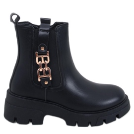 Damen-Chelsea-Stiefel Vida Schwarz