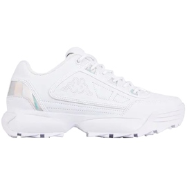 Kappa Rave Gc Damenschuhe Weiß und Silber 242681GC 1010