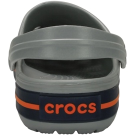 Crocs Crocband Clog Herrenclogs grau und orange 11016 01U