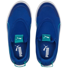 Puma Courtflex v2 Slip On Ps Kinderschuhe blau 374858 11