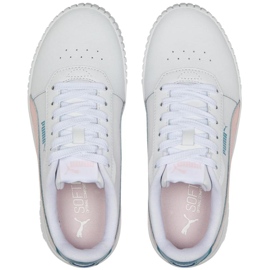 Puma Carina 2.0 Jr Weiß-Rosa Kinderschuhe 386185 05