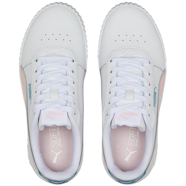 Puma Carina 2.0 Jr Weiß-Rosa Kinderschuhe 386185 05