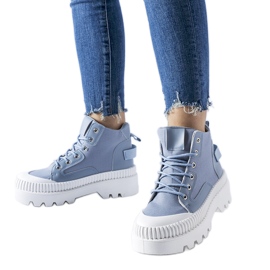 Blaue Grotta-Plateau-Sneaker