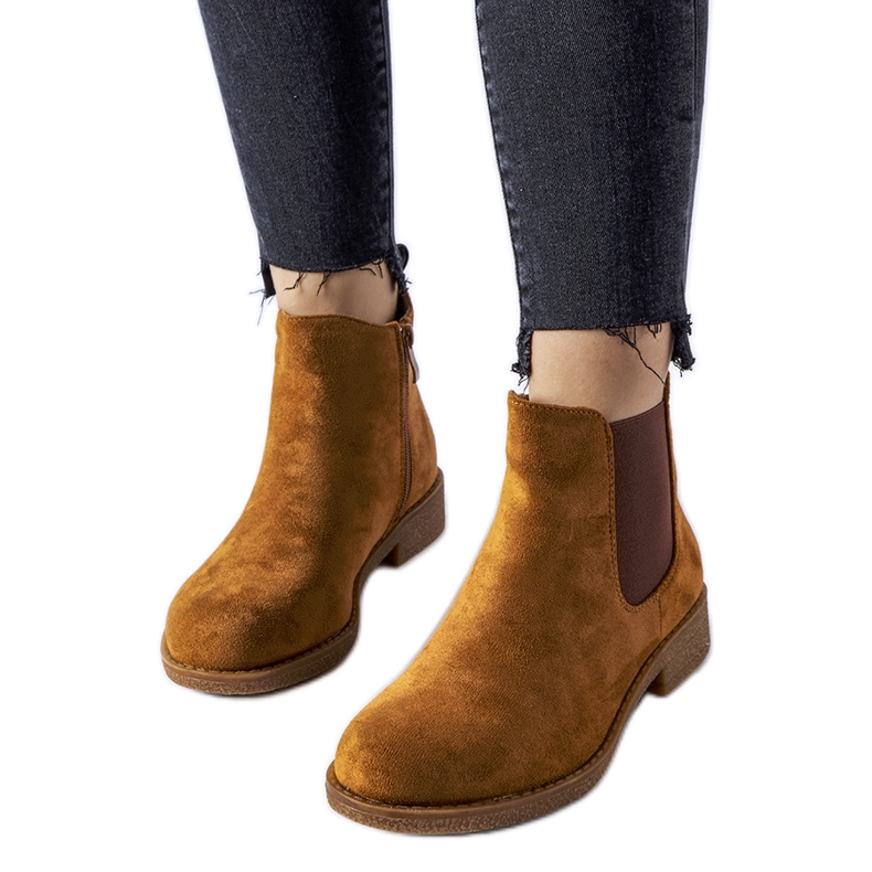 Braune, isolierte Chelsea-Stiefel von Fidenzio