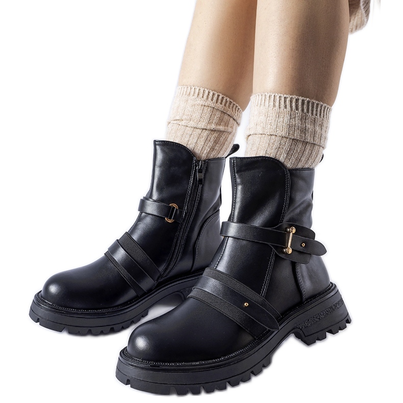 Schwarze isolierte Laderoute-Stiefel