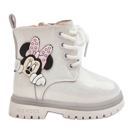 Warme Minnie-Maus-Stiefel für Kinder, Weiß, Tarmi